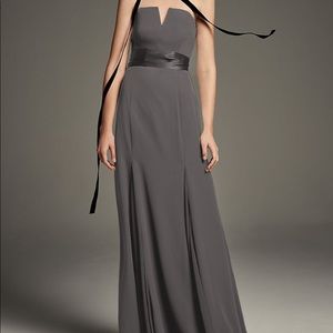 V Wire Crepe Mermaid Dress